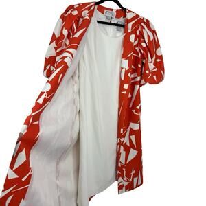 Dorinda Clark Cole Rose Collection 2 PC Dress Set size 14 Colorful Long Jacket